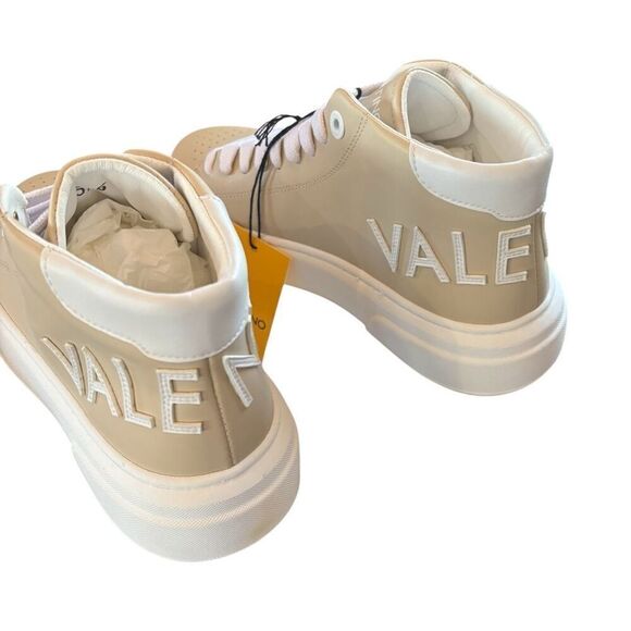 Valentino by Mario Valentino Alisha Logo Mid Top Sneakers NWT Size 6 1/2 - Picture 4 of 10